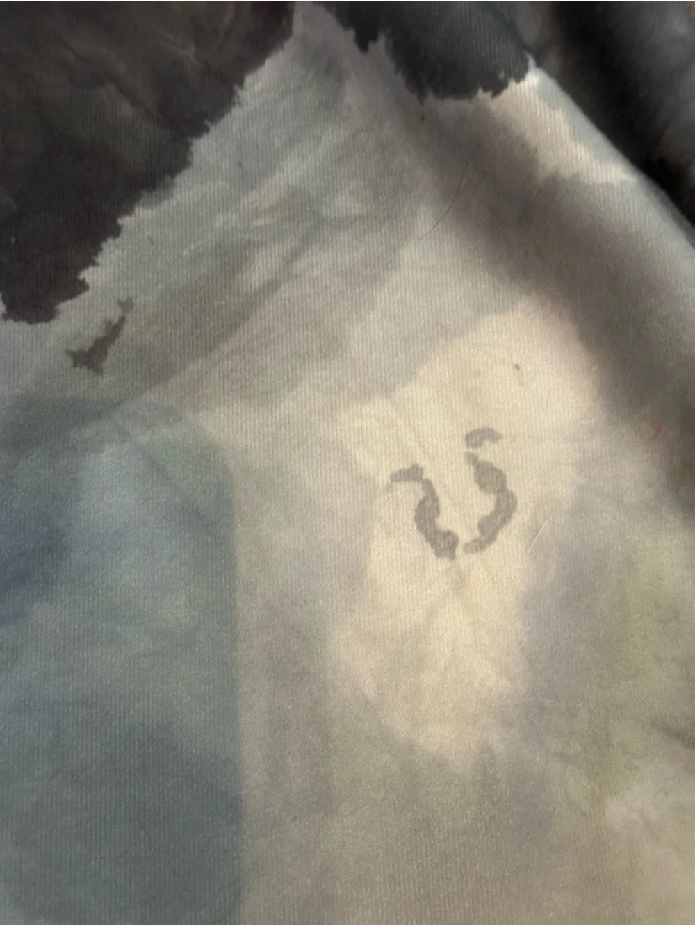 LULULEMON Halter Workout Tank Top in Gray Watercolor Print - Picture 4 of 8